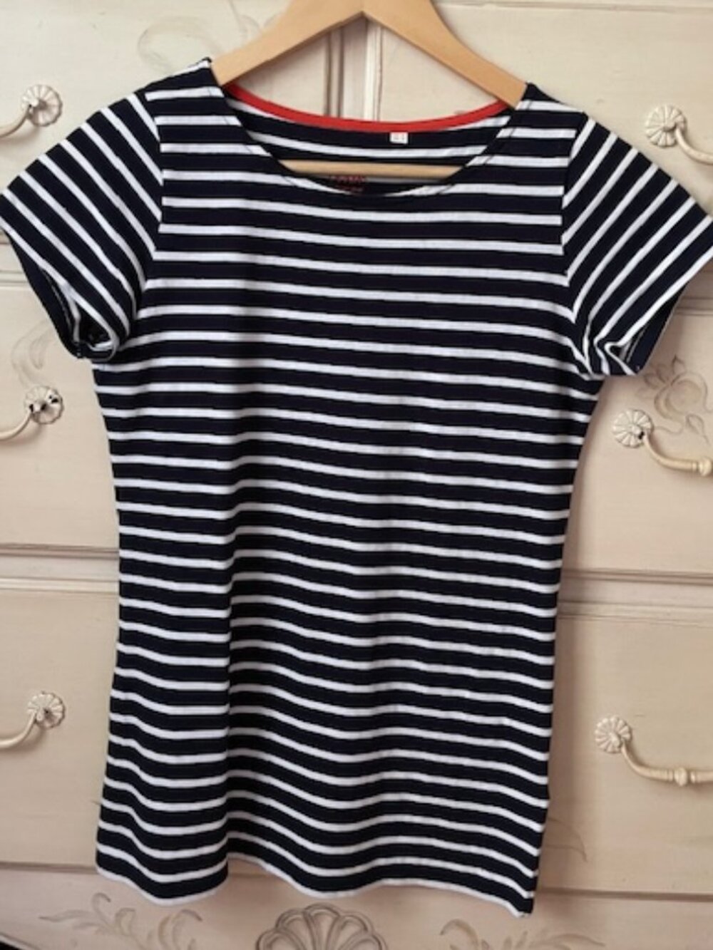 Boden Cotton Striped Short Sleeved T Shirt- size 2